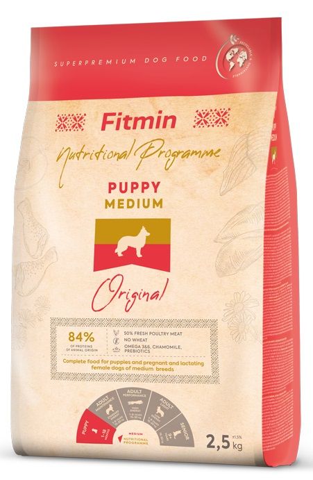 Fitmin Dog medium puppy - 2,5 kg